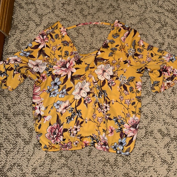 Flowered Blouse, Small - Picture 2 of 2